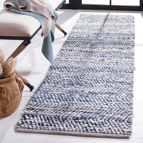 Safavieh Natura 2'-3" x 11'-0" Rug in Blue / Ivory