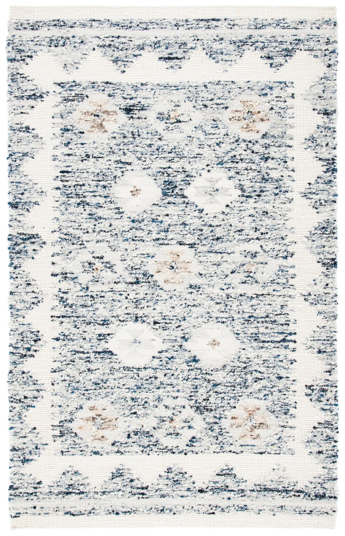 Safavieh Manhattan 4'-0" x 6'-0" Rug in Ivory / Blue