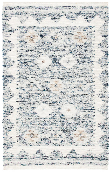Safavieh Manhattan 4'-0" x 6'-0" Rug in Ivory / Blue