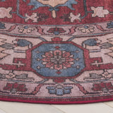 Safavieh Tucson 5'-0" x 5'-0" Rug in Red / Beige