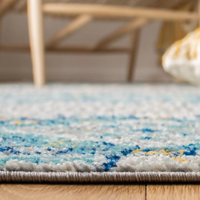 Safavieh Madison 700 4'-0" x 6'-0" Rug in Grey / Turquoise