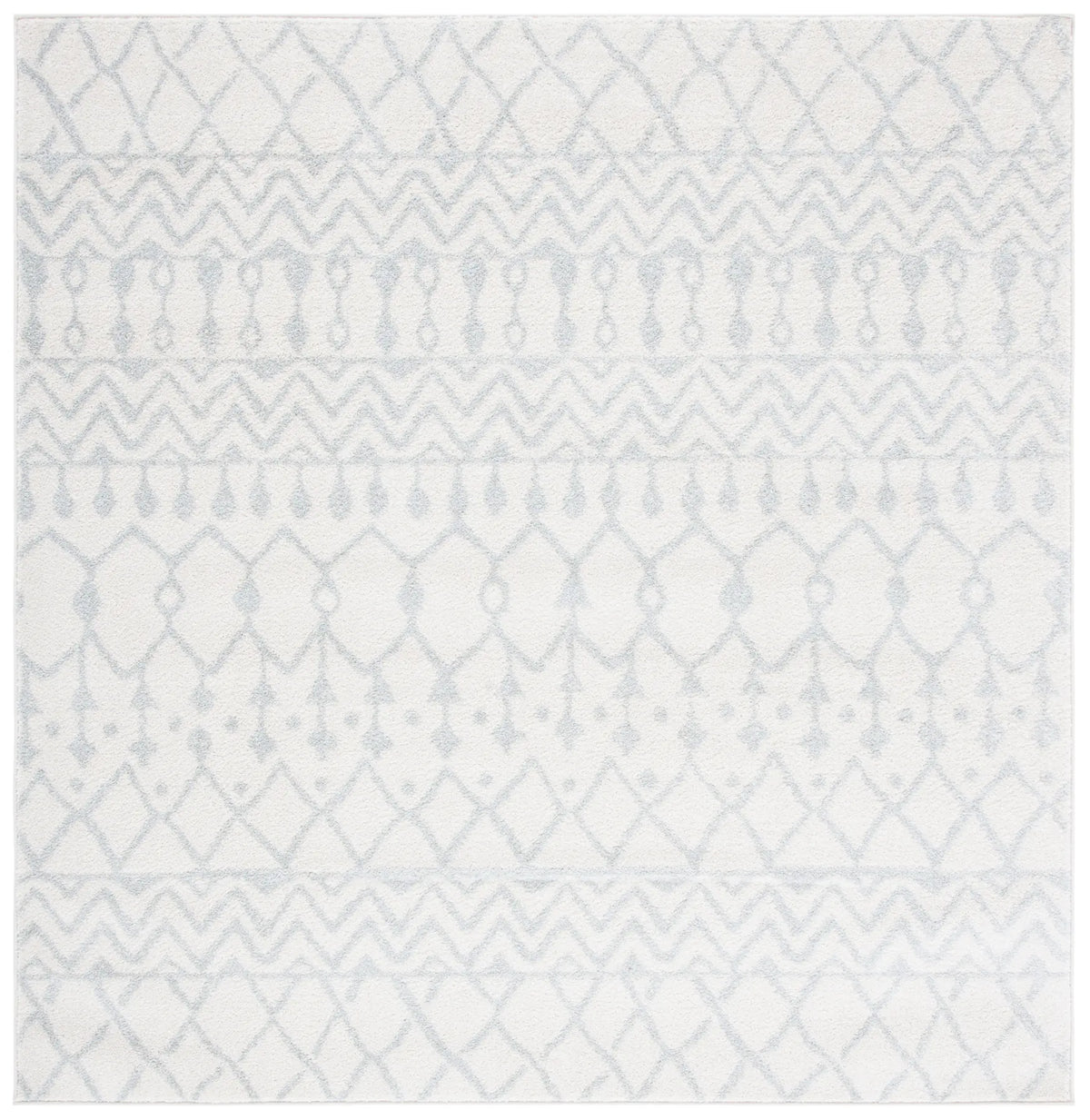 Safavieh Tulum 6'-7" x 6'-7" Rug in Ivory / Light Grey