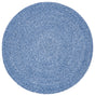 Safavieh Braided 3'-0" x 3'-0" Rug in Blue