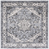 Safavieh Brentwood 6'-7" x 6'-7" Rug in Grey / Black
