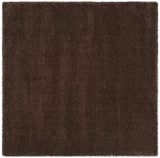 Safavieh Santa Monica Shag 6'-7" x 6'-7" Rug in Brown