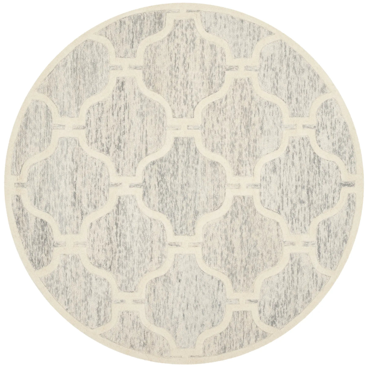 Safavieh Cambridge 6'-0" x 6'-0" Rug in Light Grey / Ivory