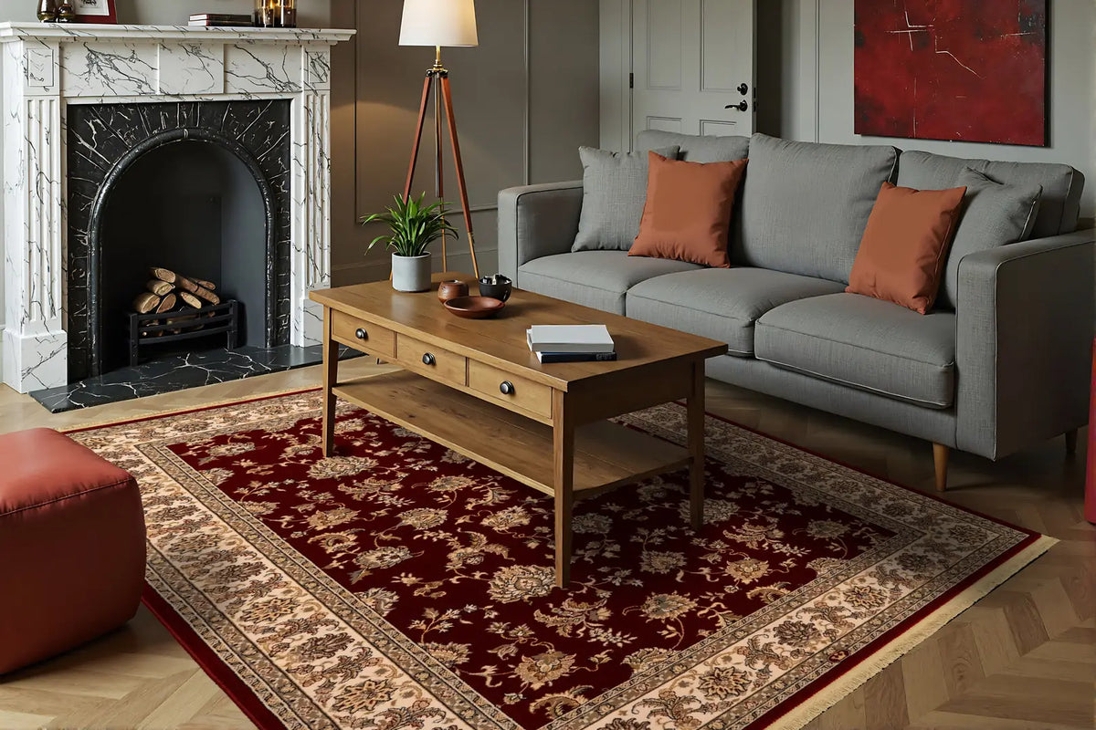 Dynamic Rugs Brilliant 7226 Red Rugs - Room