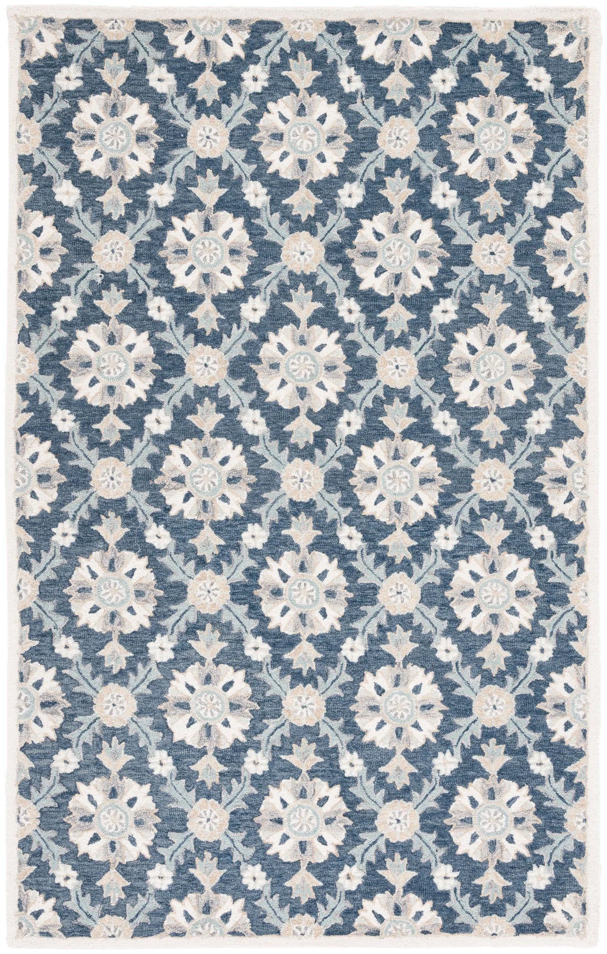 Safavieh Martha Stewart 4'-0" x 6'-0" Rug in Blue / Ivory