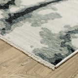 Oriental Weavers Sphinx ECHO ECH08 Blue Abstract Rugs - corner detail