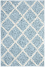 Safavieh New York Shag 3'-0" x 5'-0" Rug in Blue / Ivory