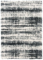 Safavieh Hudson Shag 4'-0" x 6'-0" Rug in Ivory / Dark Grey