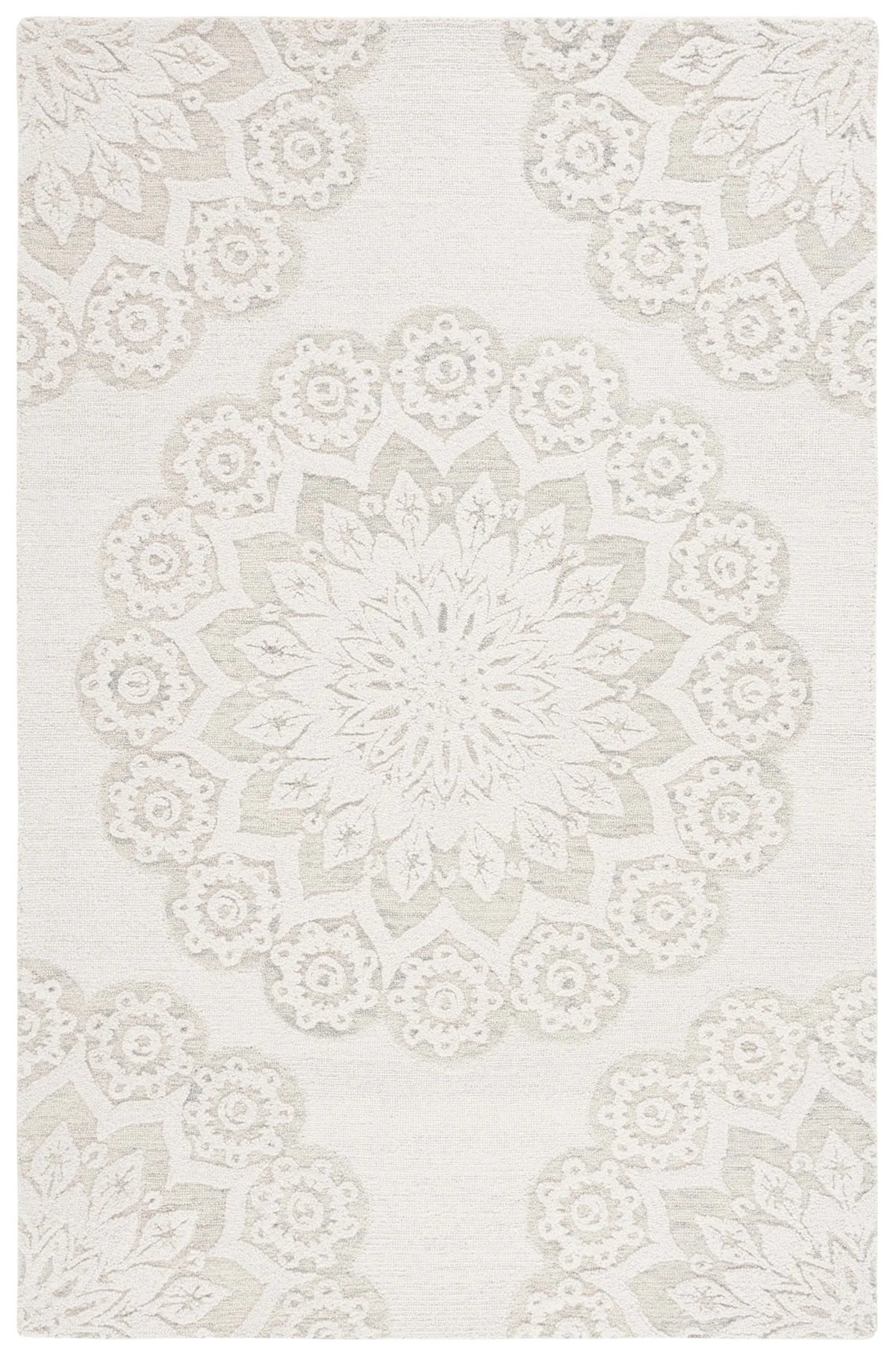 Safavieh Blossom 4'-0" x 6'-0" Rug in Ivory / Grey