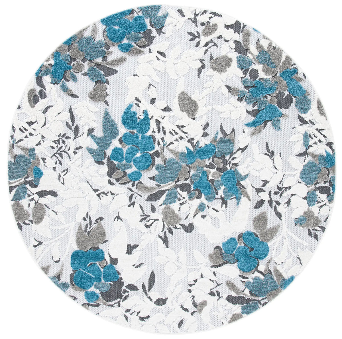 Safavieh Cabana 6'-7" x 6'-7" Rug in Beige / Blue