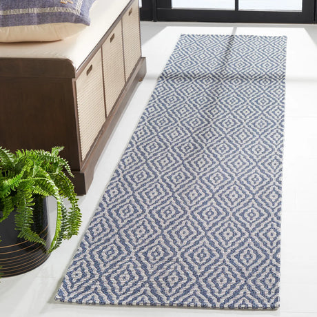 Safavieh Martha Stewart 2'-0" x 8'-0" Rug in Navy / Light Grey