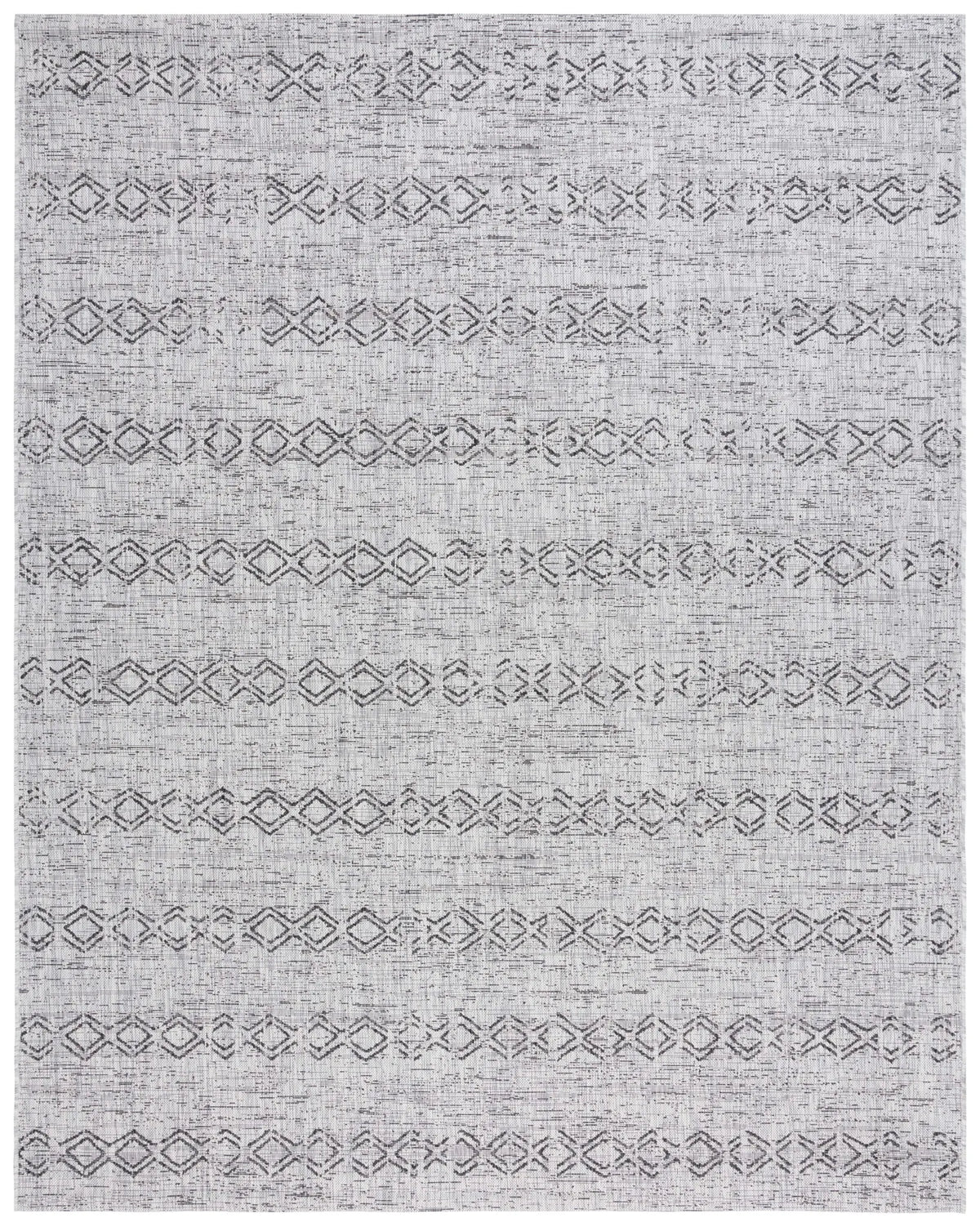 Safavieh Courtyard 8'-0" x 10'-0" Rug in Grey / Black