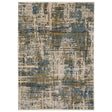 Oriental Weavers Sphinx Hayden Hay05 Blue/ Gold Rug - main flat