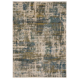 Oriental Weavers Sphinx Hayden Hay05 Blue/ Gold Rug - main flat
