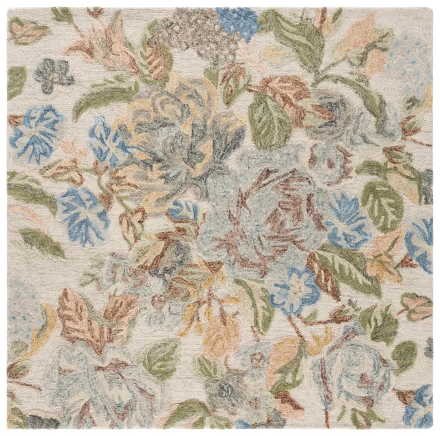 Safavieh Jardin 6'-0" x 6'-0" Rug in Beige / Blue
