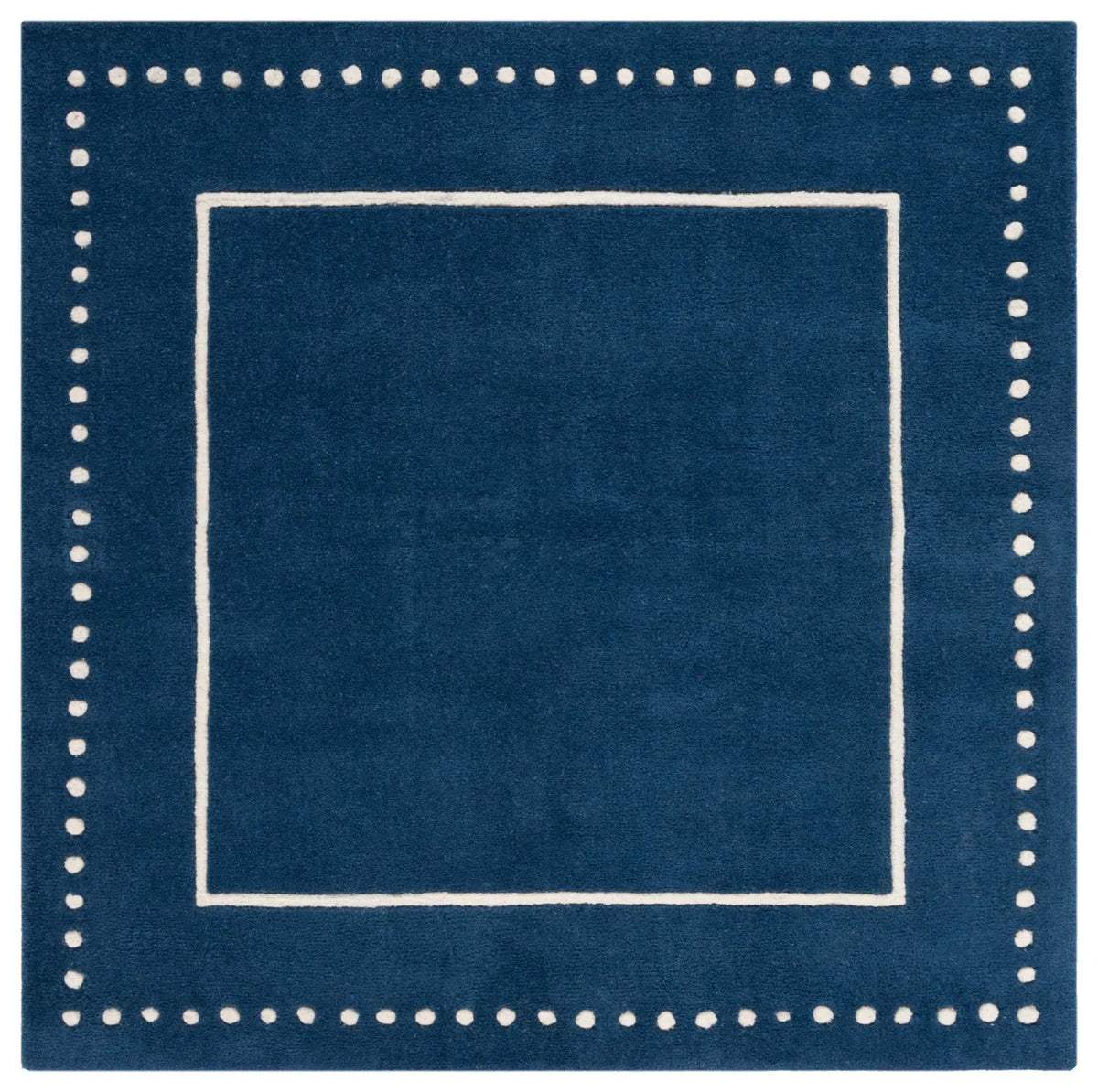 Safavieh Bella 5'-0" x 5'-0" Rug in Navy Blue / Ivory