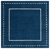 Safavieh Bella 5'-0" x 5'-0" Rug in Navy Blue / Ivory