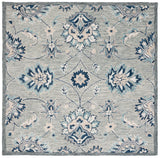 Safavieh Micro-Loop 5'-0" x 5'-0" Rug in Grey / Blue