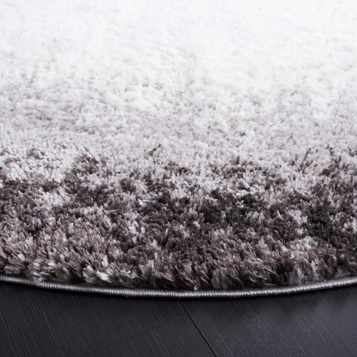 Safavieh Berber Shag 7'-0" x 7'-0" Rug in Dark Grey / Grey