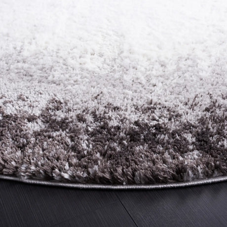 Safavieh Berber Shag 7'-0" x 7'-0" Rug in Dark Grey / Grey
