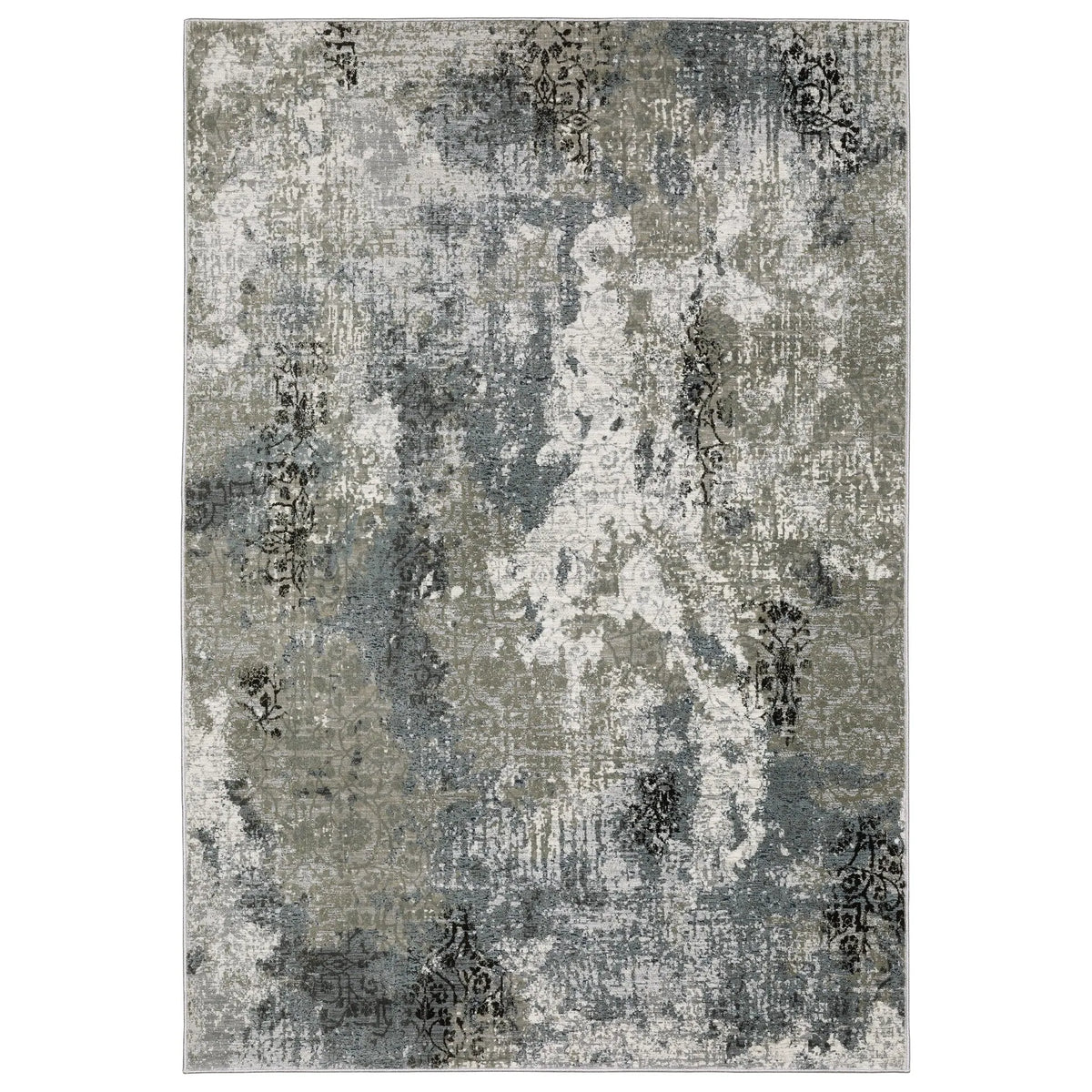 Oriental Weavers Gemini 001X2 Beige/ Blue Rug - main flat