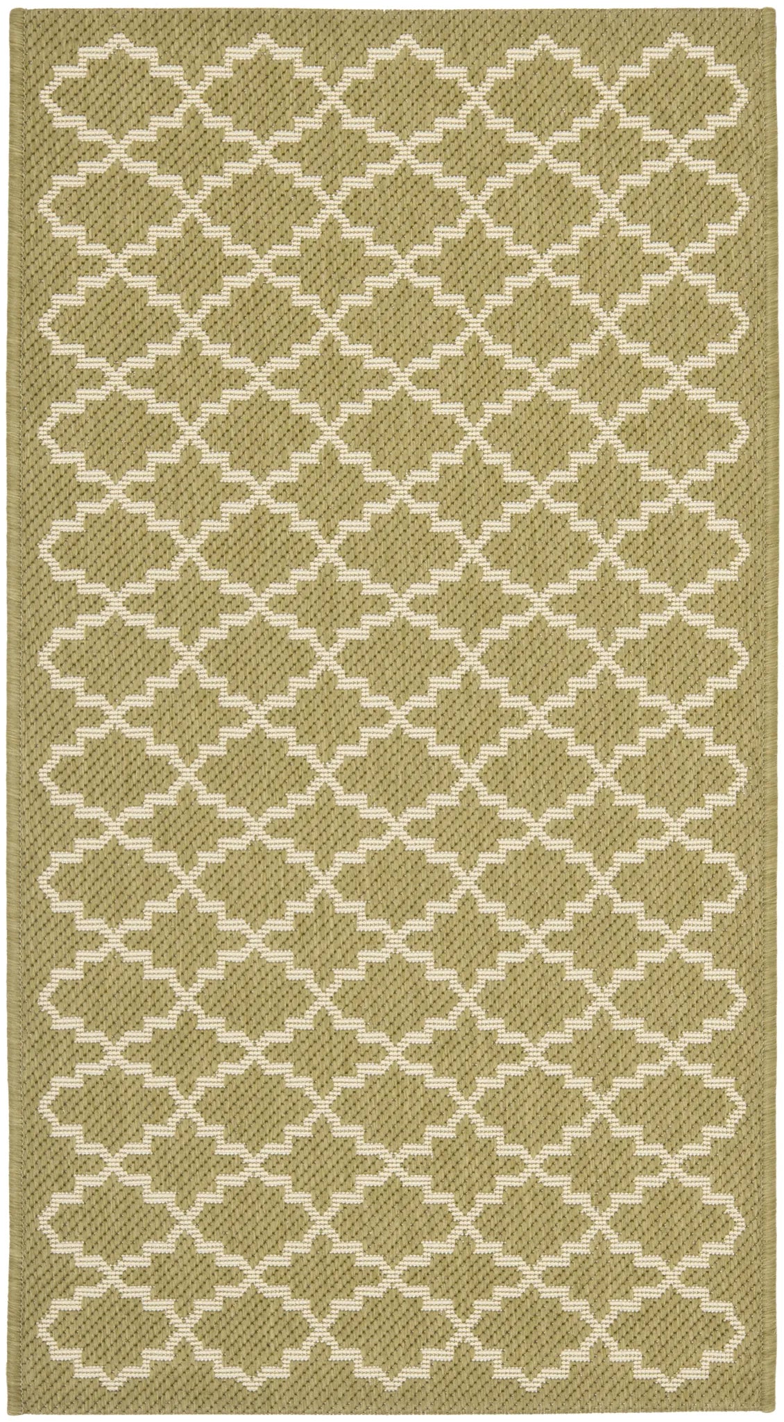 Safavieh Courtyard 2'-0" x 3'-7" Rug in Green / Beige