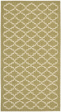 Safavieh Courtyard 2'-0" x 3'-7" Rug in Green / Beige
