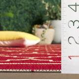 Safavieh Courtyard 5'-3" x 7'-7" Rug in Red / Beige