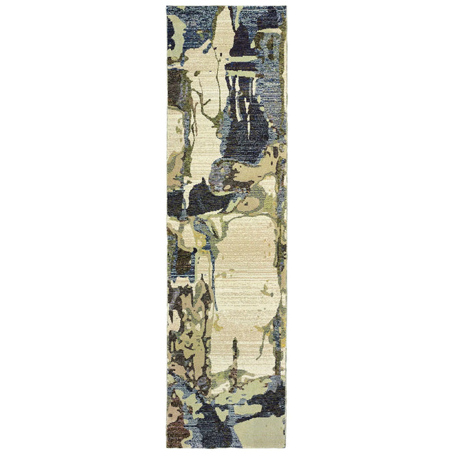 Oriental Weavers Sphinx Evolution 8027A Blue/Grey Rugs - runner