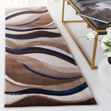 Safavieh Hollywood 2'-3" x 10'-0" Rug in Beige / Blue