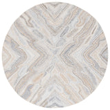 Safavieh Abstract 6'-0" x 6'-0" Rug in Grey / Rust