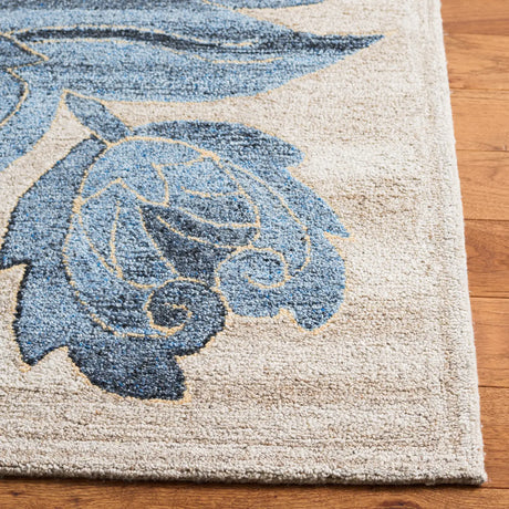 Safavieh Abstract 4'-0" x 6'-0" Rug in Beige / Blue