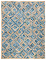 Safavieh Cape Cod 10'-0" x 14'-0" Rug in Natural / Blue
