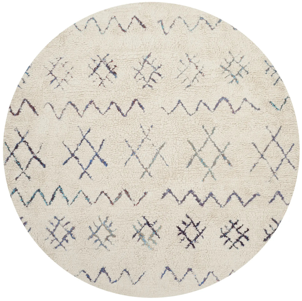 Safavieh Casablanca 6'-0" x 6'-0" Rug in Ivory / Multi