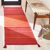 Safavieh Montauk 2'-6" x 10'-0" Rug in Orange / Red