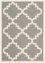 Safavieh Courtyard 4'-0" x 5'-7" Rug in Anthracite / Beige