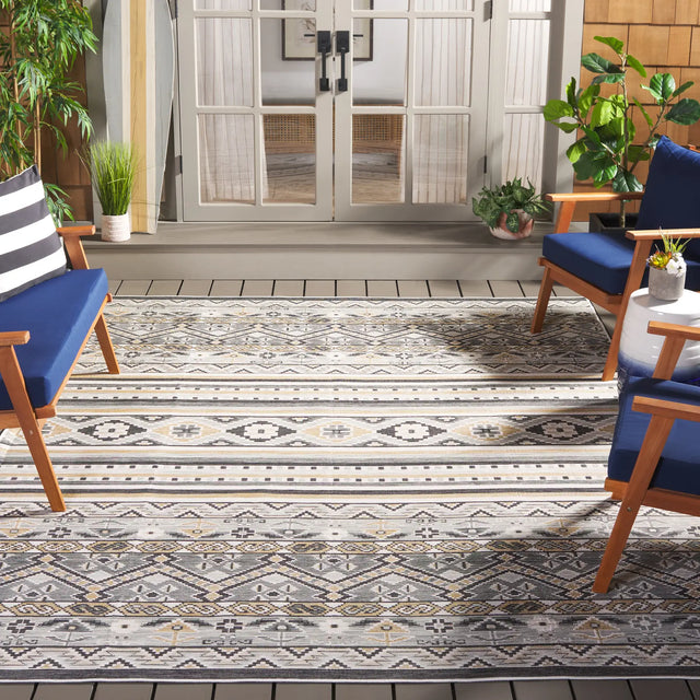 Safavieh Sunrise 8'-0" x 10'-0" Rug in Grey / Beige Black