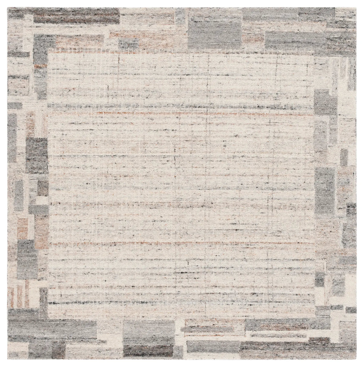 Safavieh Restoration Vintage 6'-0" x 6'-0" Rug in Grey / Beige
