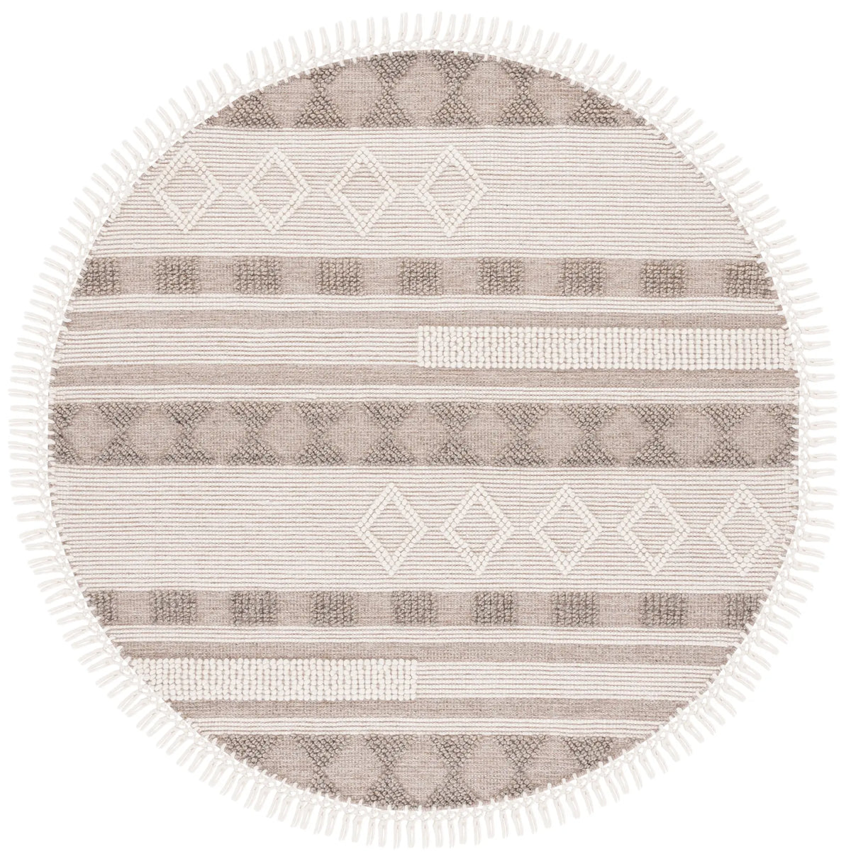 Safavieh Vermont 6'-0" x 6'-0" Rug in Ivory / Brown