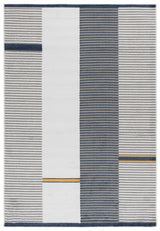 Safavieh Pyramid 4'-5" x 6'-5" Rug in Grey / Ivory Navy