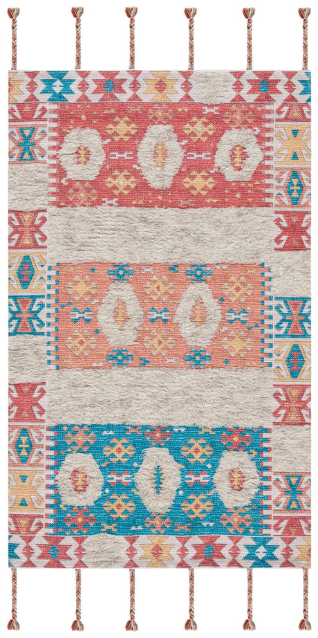 Safavieh Saffron 3'-0" x 5'-0" Rug in Rust / Beige