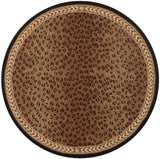 Safavieh Chelsea 5'-6" x 5'-6" Rug in Black / Brown