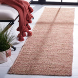 Safavieh Natural Fiber 2'-3" x 8'-0" Rug in Pink / Natural