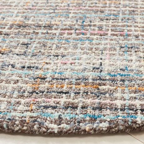 Safavieh Abstract 6'-0" x 6'-0" Rug in Grey / Brown
