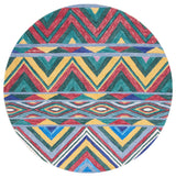 Safavieh Metro 6'-0" x 6'-0" Rug in Red / Blue