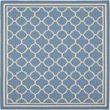 Safavieh Courtyard 6'-7" x 6'-7" Rug in Blue / Beige