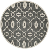 Safavieh Chatham 5'-0" x 5'-0" Rug in Dark Grey / Ivory
